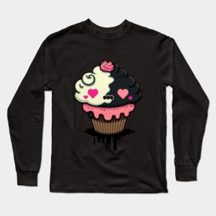 Kawaii Evil Cupcake Long Sleeve T-Shirt